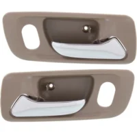 Door Handle Set For 1998-2002 Honda Accord Front Inner Beige Housing 2Pc