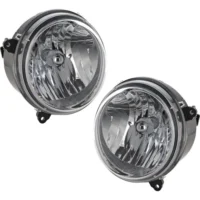Driver and Passenger Side Headlights For Jeep Liberty 2005-2007 Halogen With Bulbs