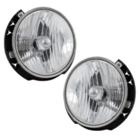 Driver and Passenger Side Headlights For Jeep Wrangler 2007-2017 Halogen w Bulbs