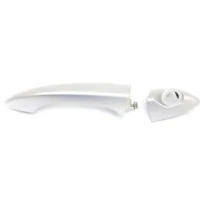Exterior Door Handle For 2000-2006 BMW X5 Front, Driver Side Silver Plastic