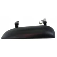 Exterior Door Handle For 2001-2002 Kia Rio Front Driver Smooth Black Plastic