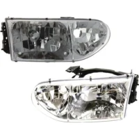 Headlight Set For 99-2000 Nissan Quest Driver and Passenger Side With bulb