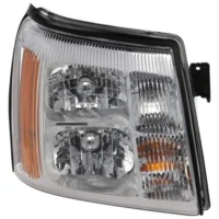 Passenger Side Headlight For Cadillac Escalade 2002 Halogen With Bulbs