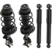 Shock and Fully Loaded Strut Set of 4 Front and Rear Driver Passenger Side for Rio
